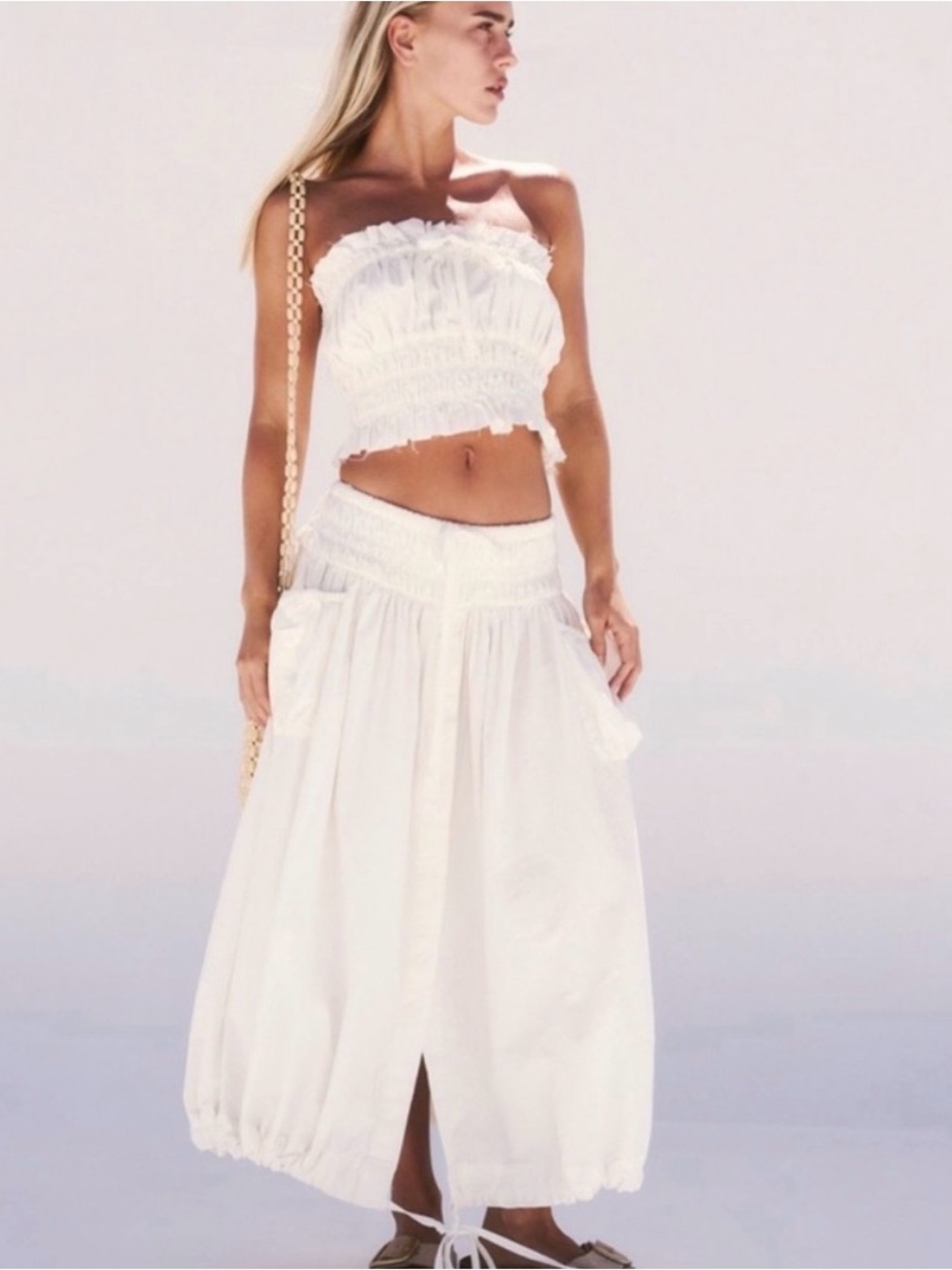 Free People Tube Top Skirt Set